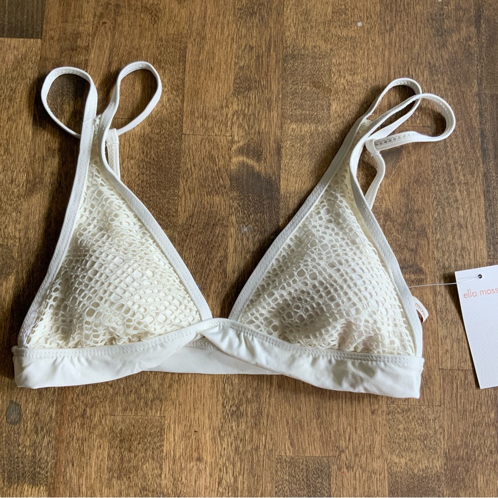 BNWT Ella Moss Triangle Bikini Top Size XS